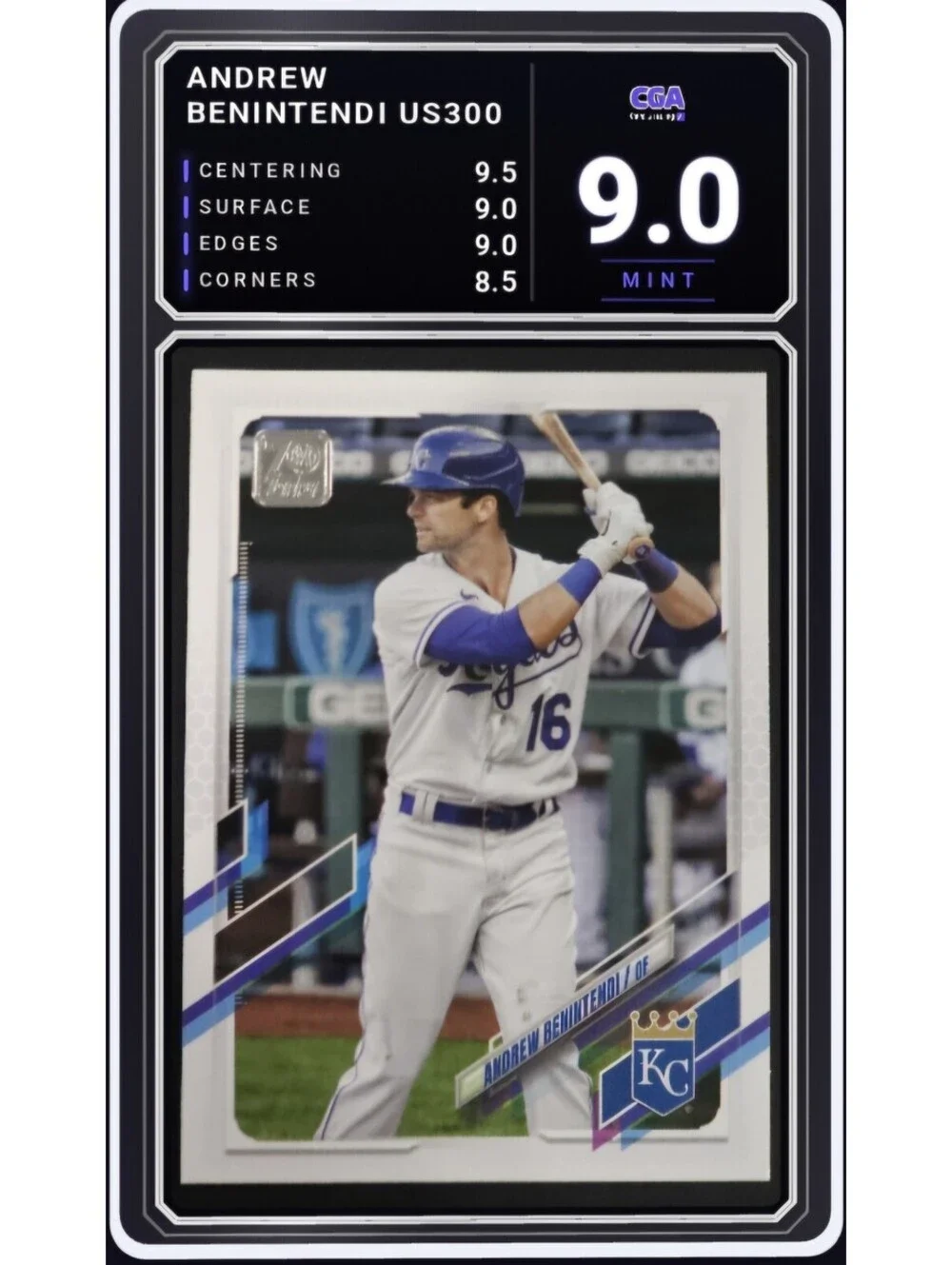 2021 Topps Update #US300 Andrew Benintendi KC Royals MLB - CGA 9.0 Digital Grade
